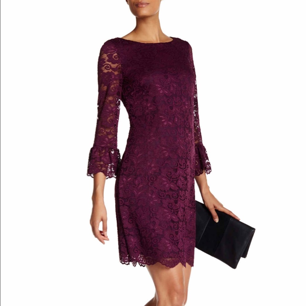 🌹 Elegant Laundry Belle laced detailed  dress C02
